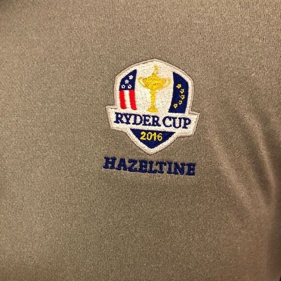 Adidas Men's Medium Gray Short Sleeve 3/4 Button Collared Polo Shirt - Picture 7 of 8